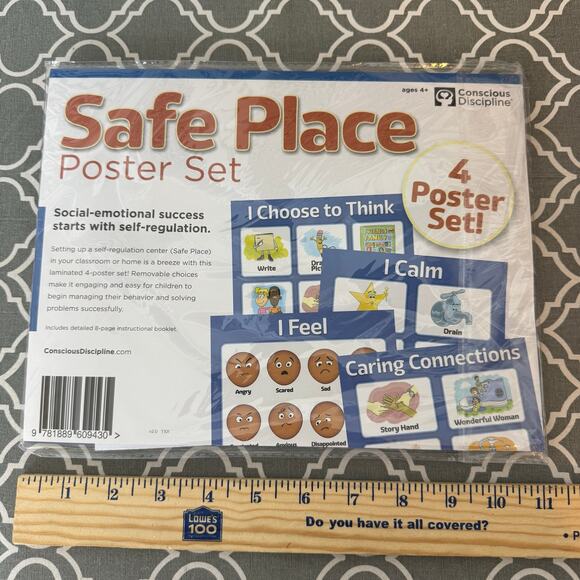 Conscious Discipline Safe Place Poster Set New In Package Classroom Or Home Kit - Picture 6 of 9